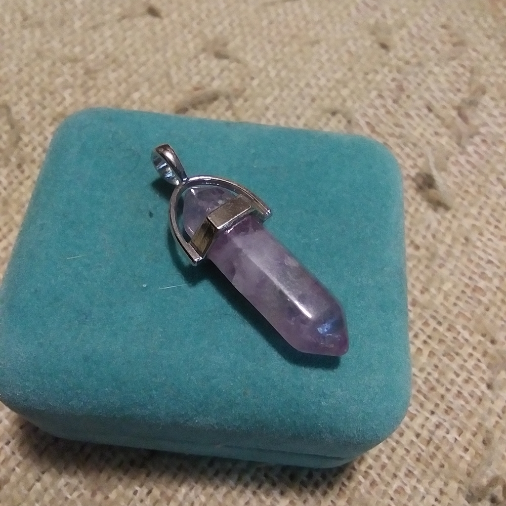 Amethyst Crystal Point pendant